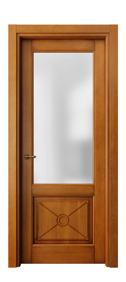 Межкомнатная дверь Тоскана Литера 6362 Бук светлый с патиной Сатинированное стекло Цена 122899 ₽ | Volhovec