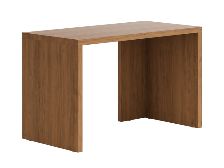 Мебель Стол Модуле письменный с двумя опорами. Цвет Лесной орех. Материал Ламинатин. Коллекция Стол Модуле письменный с двумя опорами. Картинка.
