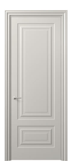 Дверь межкомнатная 8441 МОС. Цвет Матовый облачно-серый. Материал Гладкая эмаль. Коллекция Маскот. Картинка.