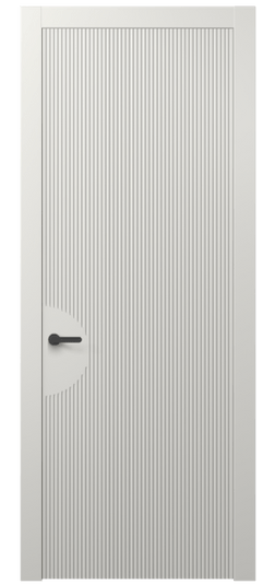 Дверь межкомнатная АКП 8624 МСР. Цвет Матовый серый. Материал Гладкая эмаль. Коллекция Дюна. Картинка.