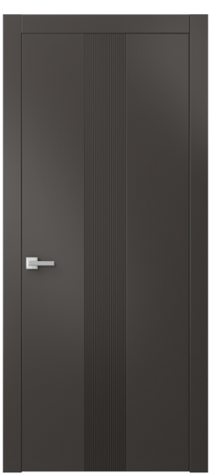 Дверь межкомнатная 8042 МАН. Цвет Матовый антрацит. Материал Гладкая эмаль. Коллекция Линия. Картинка.