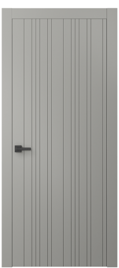 Дверь межкомнатная 8051 МНСР. Цвет Матовый нейтральный серый. Материал Гладкая эмаль. Коллекция Линия. Картинка.