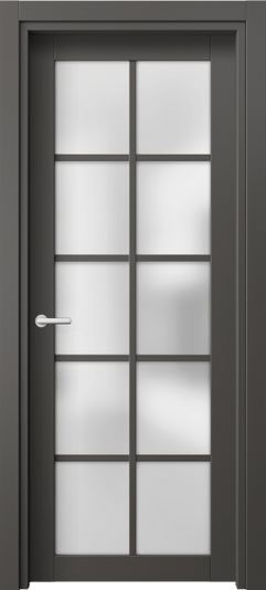 Дверь межкомнатная 2106 ПЭГФ САТ. Цвет ПЭТ графитовый. Материал ПЭТ. Коллекция Нео. Картинка.