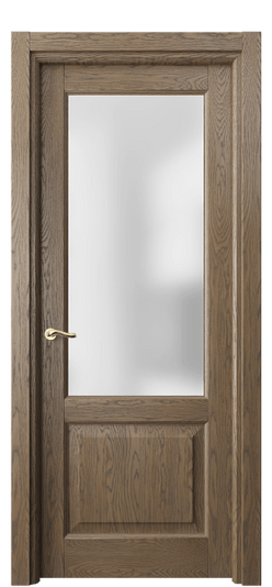 Дверь межкомнатная 0740 ДММ.Б САТ. Цвет Дуб мраморный брашированный. Материал Массив дуба брашированный. Коллекция Лигнум. Картинка.