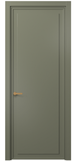 Дверь межкомнатная 8602 МОТ . Цвет Матовый оливковый тёмный. Материал Гладкая эмаль. Коллекция Фрэйм. Картинка.