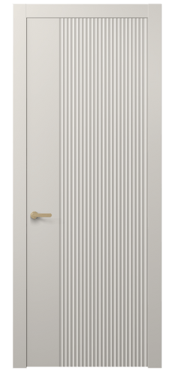 Дверь межкомнатная 8643 МОС . Цвет Матовый облачно-серый. Материал Гладкая эмаль. Коллекция Альба. Картинка.