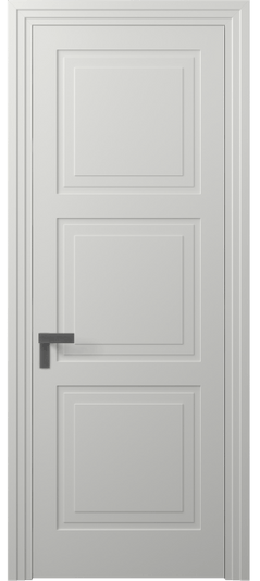Дверь межкомнатная АКП 8331 МССР. Цвет Матовый светло-серый. Материал Гладкая эмаль. Коллекция Рокка. Картинка.