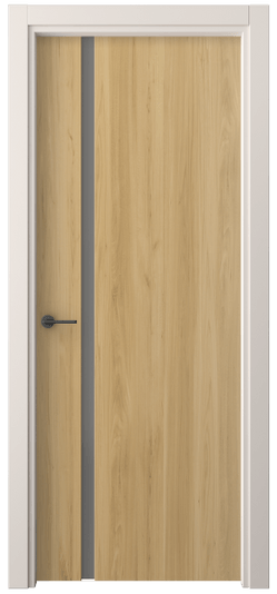 Дверь межкомнатная 4222 СЛВ СЕР САТ. Цвет Солнечный вяз. Материал Ламинатин. Коллекция Фридом. Картинка.