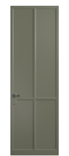 Дверь межкомнатная 7531 МОТ. Цвет Матовый оливковый тёмный. Материал Гладкая эмаль. Коллекция Софтформ. Картинка.