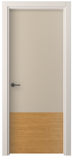 Дверь межкомнатная 4229 ПЭСК. Цвет ПЭТ серо-коричневый . Материал ПЭТ. Коллекция Фридом. Картинка.