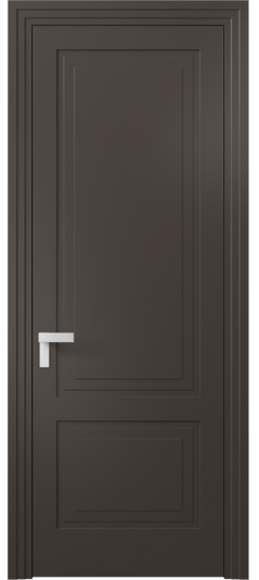 Дверь межкомнатная 8351 МАН. Цвет Матовый антрацит. Материал Гладкая эмаль. Коллекция Рокка. Картинка.