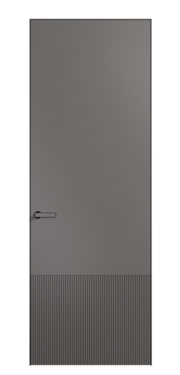 Дверь межкомнатная АКП 8202 МКЛС Матовый классический серый. Цвет Матовый классический серый. Материал Гладкая эмаль. Коллекция Вельвет. Картинка.
