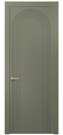 Дверь межкомнатная АКП 8648 МОТ. Цвет Матовый оливковый тёмный. Материал Гладкая эмаль. Коллекция Альба. Картинка.