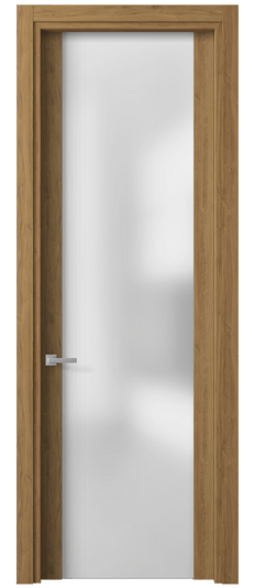 Дверь межкомнатная 4114 ГОР САТ. Цвет Грецкий орех. Материал Ламинатин. Коллекция Планум. Картинка.